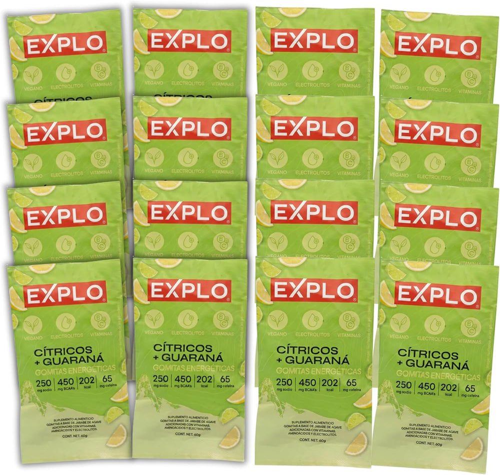 Pack de 12 Gomitas Energéticas Cítricos + Guaraná
