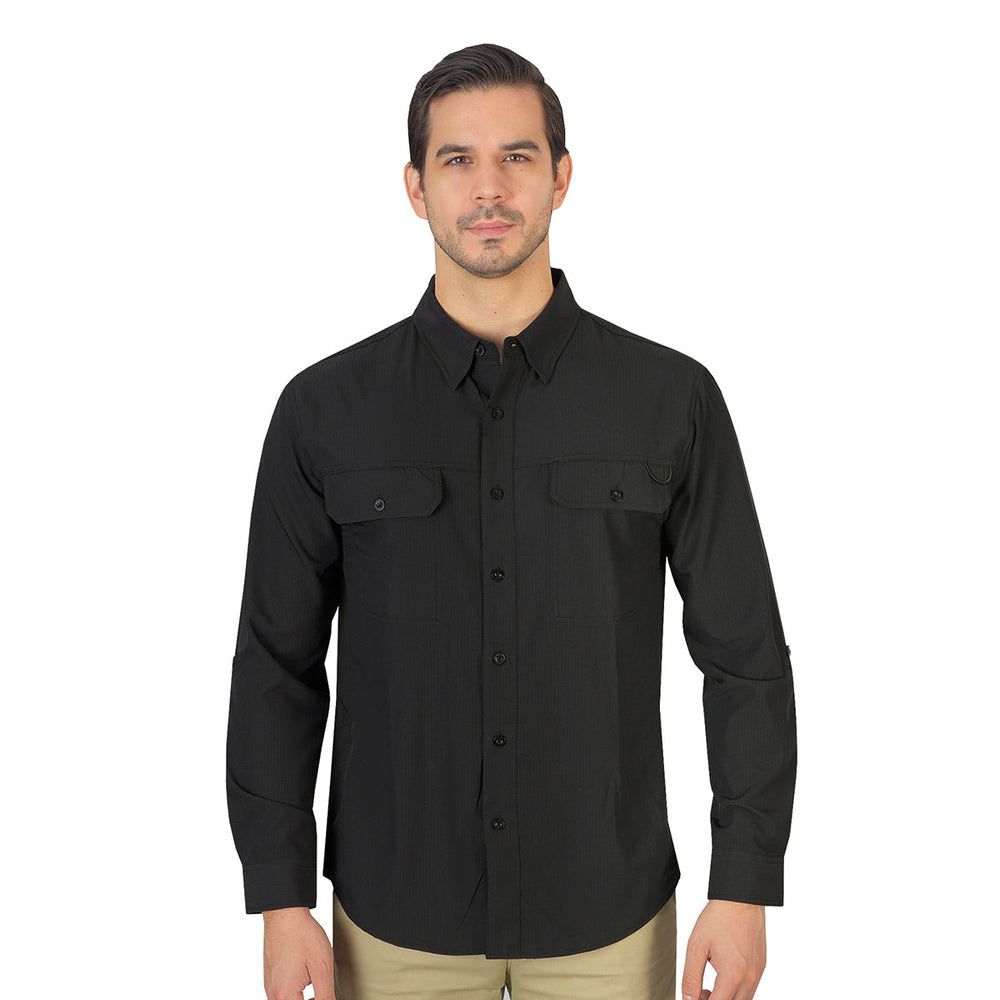 Camisa Outdoors Cool Max Negro A2065