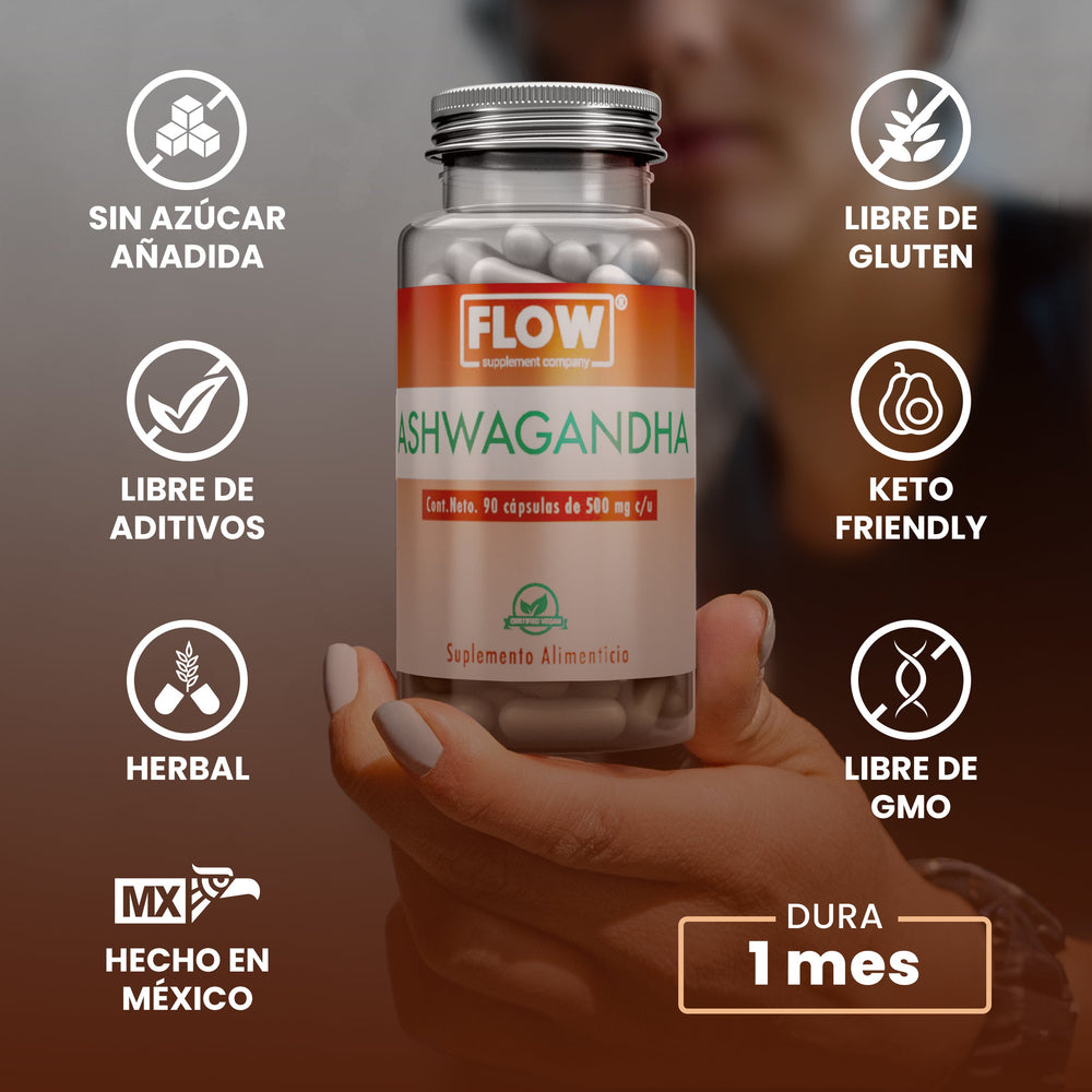 Ashwagandha / 90 cápsulas de 500 mg c/u