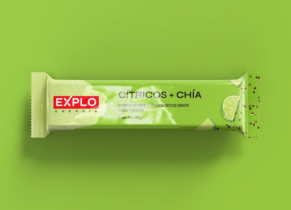 Pack 4 Barras de energía Cítricos + Chía 35g