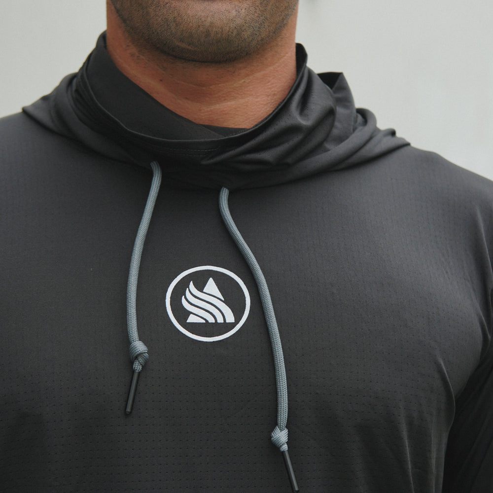 Waterman Fishing Hoodie Back in Black