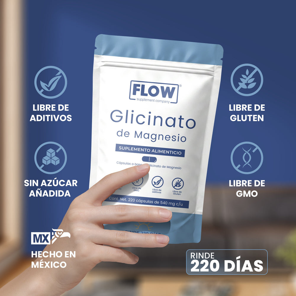 Glicinato de Magnesio | 220 cápsulas