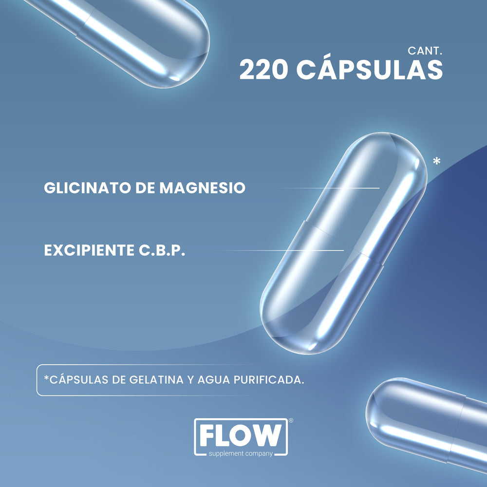 Glicinato de Magnesio | 220 cápsulas