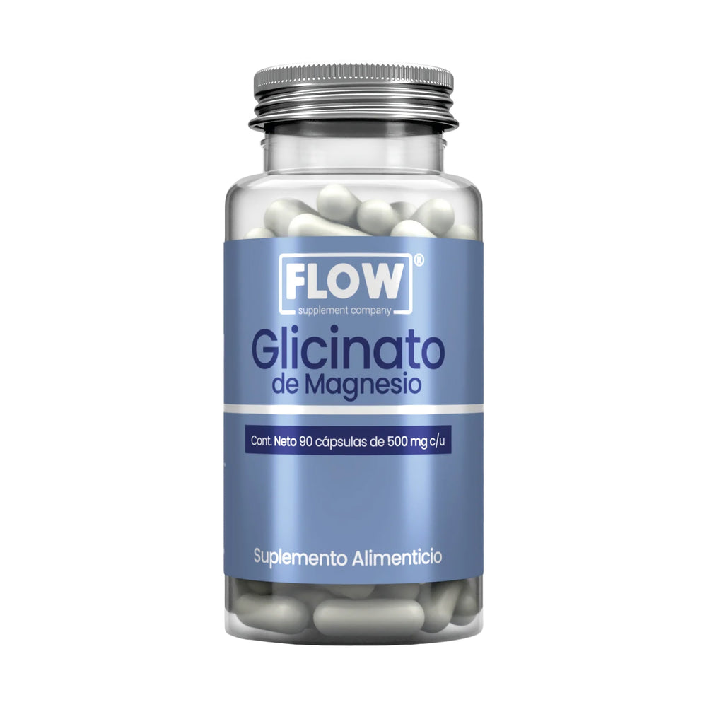 Glicinato de Magnesio / 90 cápsulas de 500 mg c/u