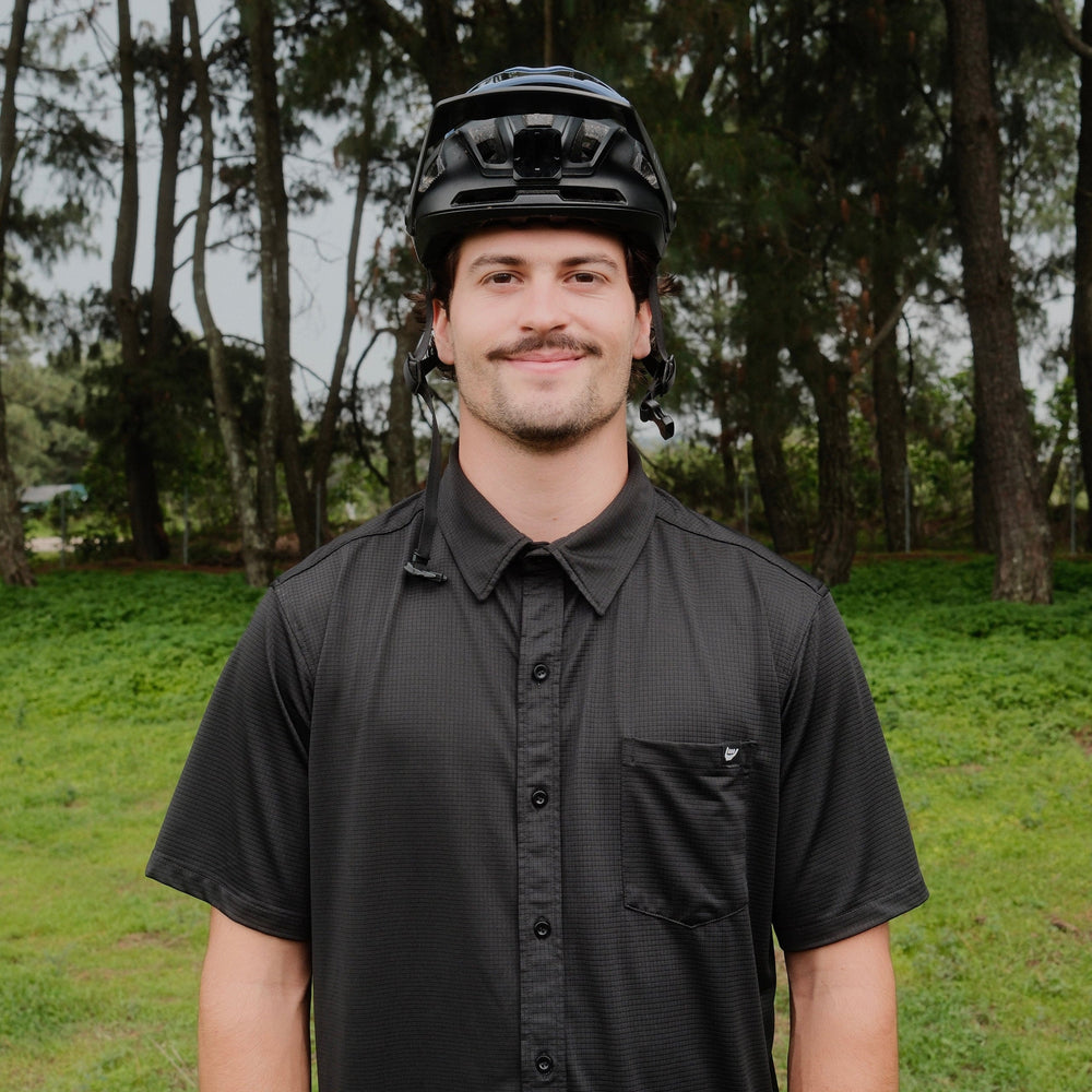 TECH PARTY SHIRT BLACK RELAX FIT