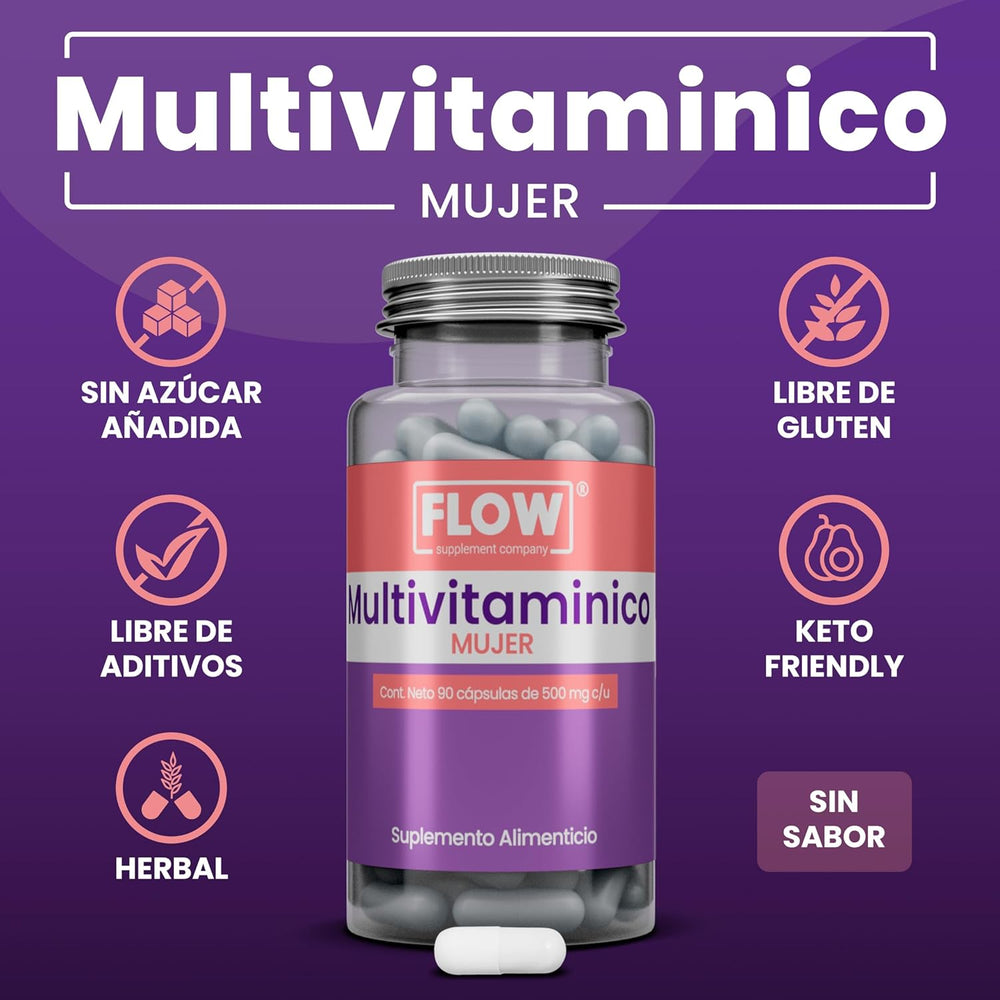Multivitamínico Premium Mujer / 90 cápsulas de 500 mg c/u