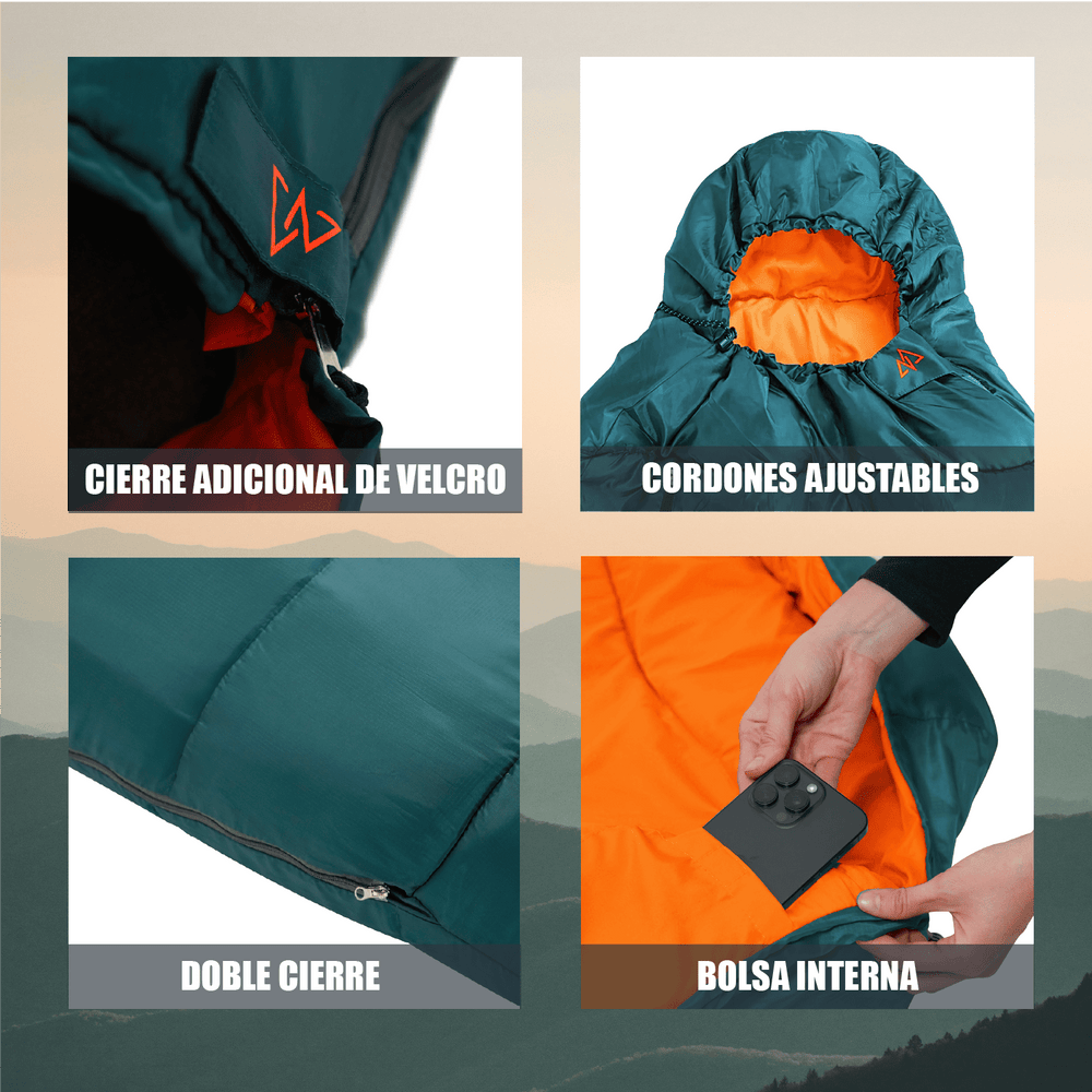 Sleeping Bag Faros -5°C Azul