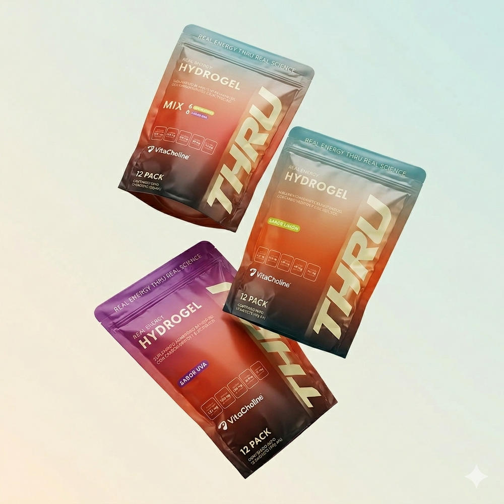Gel Energetico THRU con Electrolitos y Cafeina