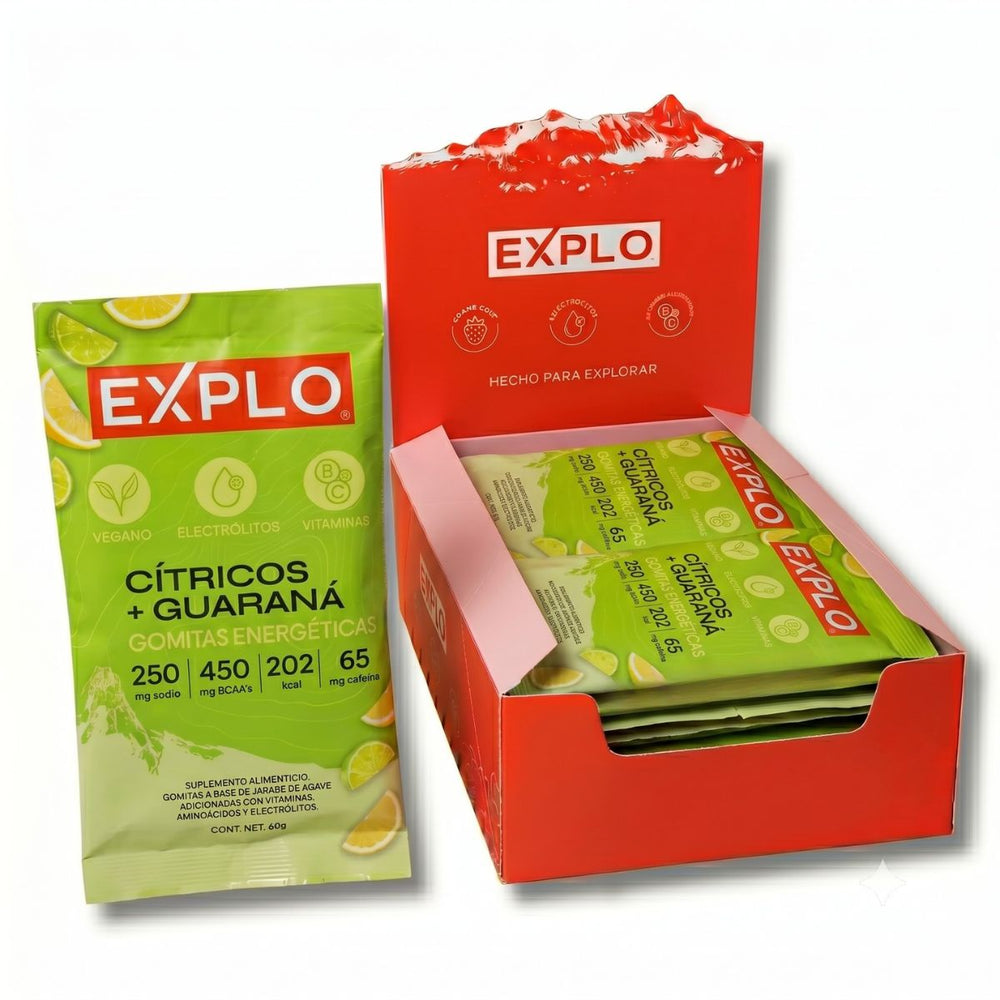 Pack de 12 Gomitas Energéticas Cítricos + Guaraná