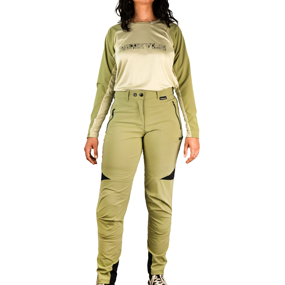 MTB Bio Pants Green - Mujer
