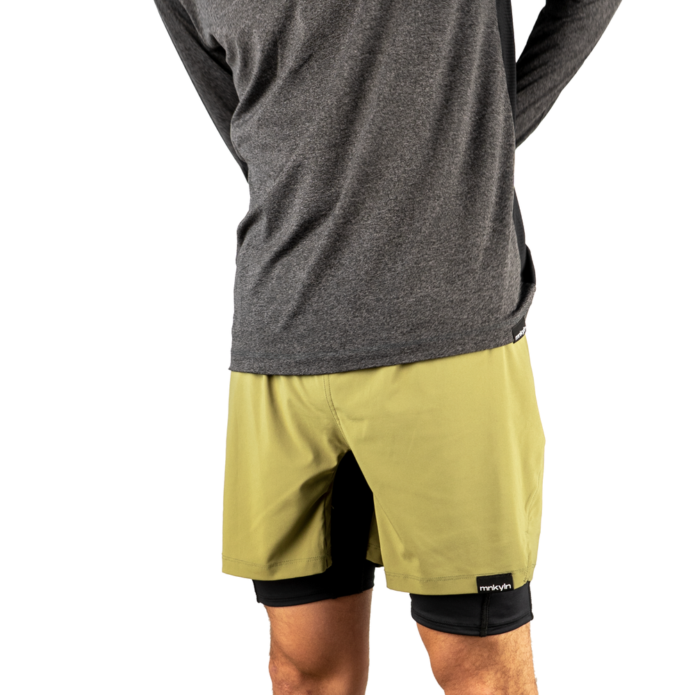 Shorts Running Green - Hombre