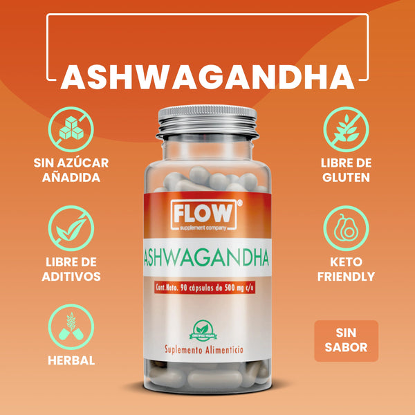 Ashwagandha / 90 cápsulas de 500 mg c/u