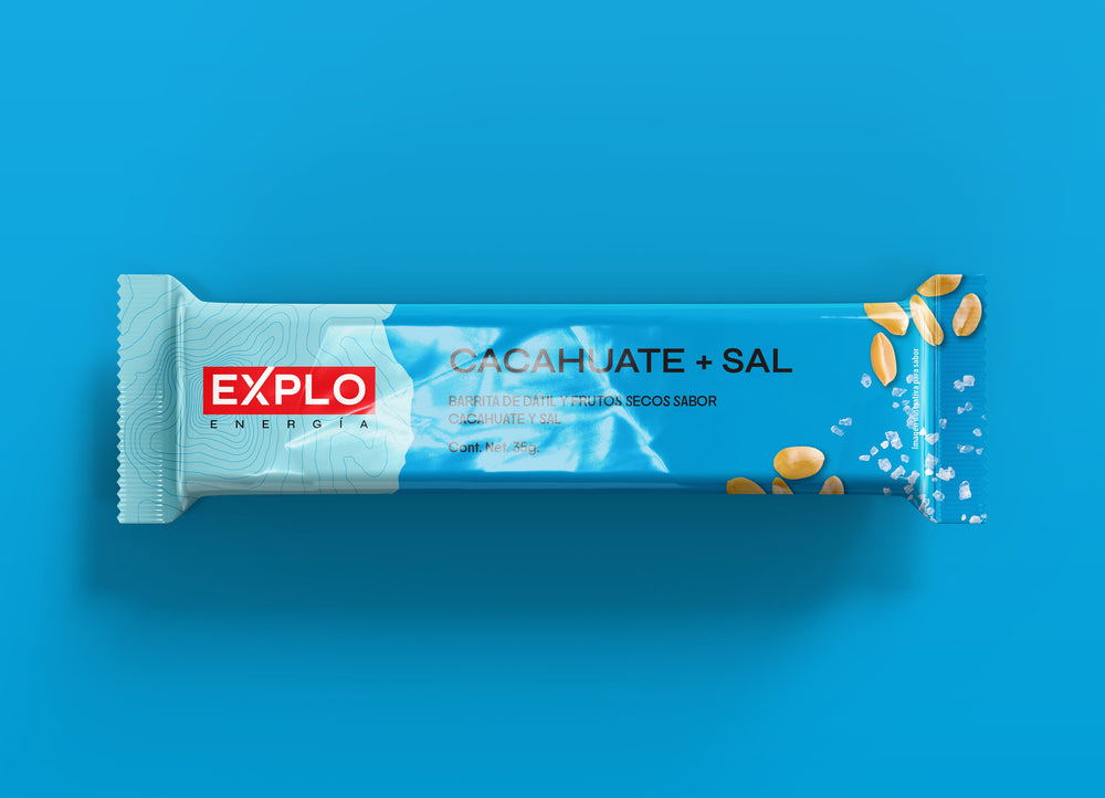 Pack 4 Barras de Energía Cacahuate + Sal de Mar 35g