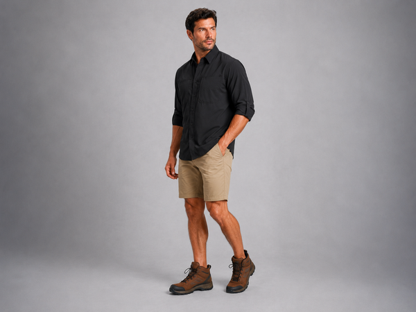Camisa Outdoors Baja Negro C1765