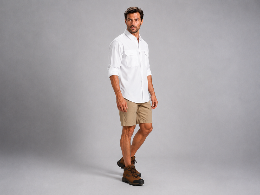 Camisa Outdoors Cool Max Blanco A2065