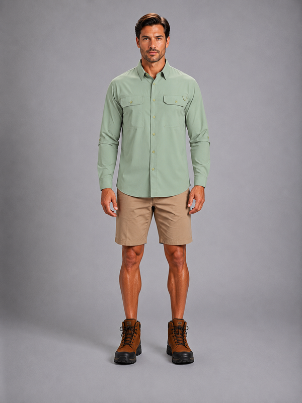 Camisa Outdoors Cool Max Pistache A2065
