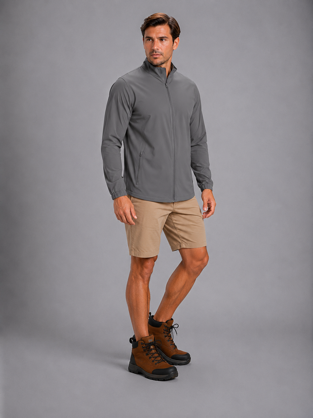 Chamarra Outdoors 9010 Gris K0100