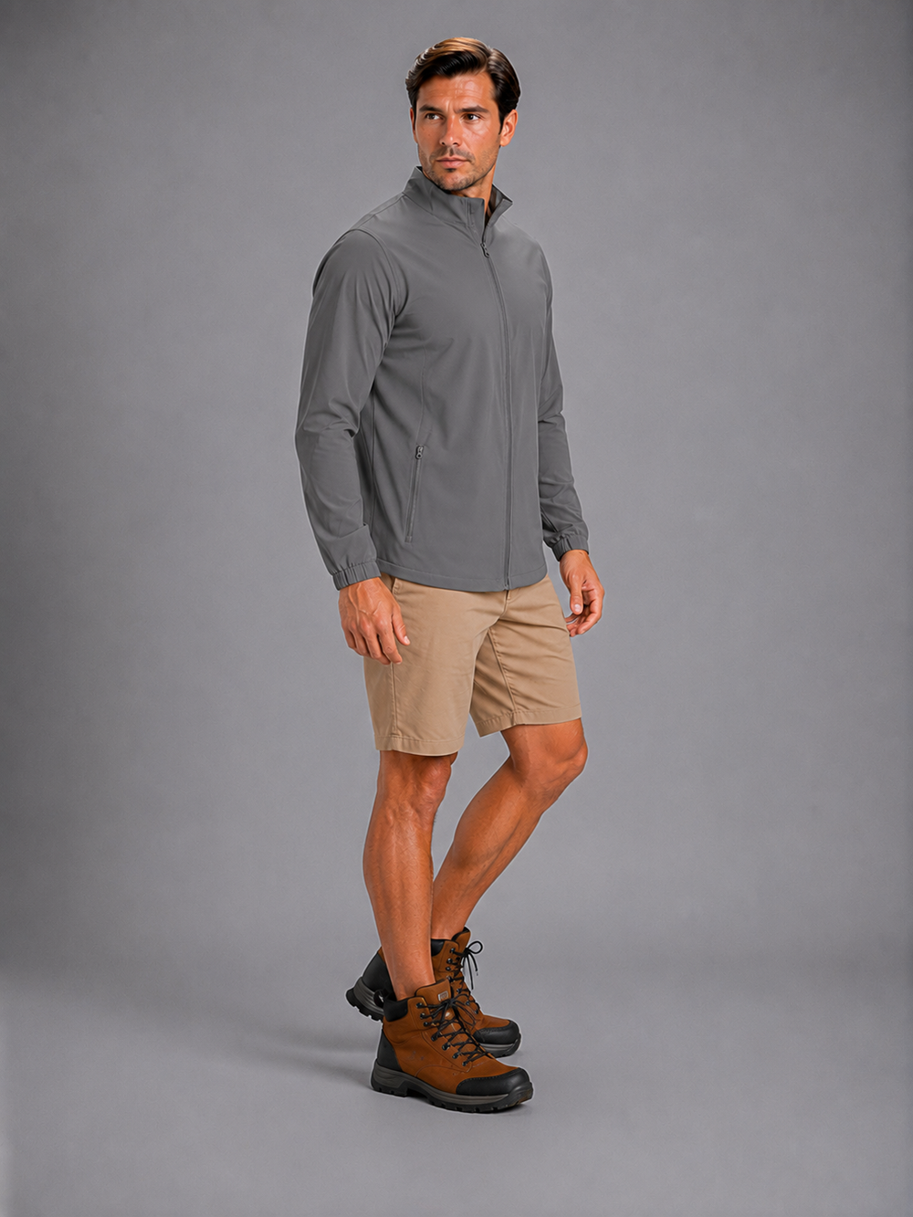 Chamarra Outdoors 9010 Gris K0100