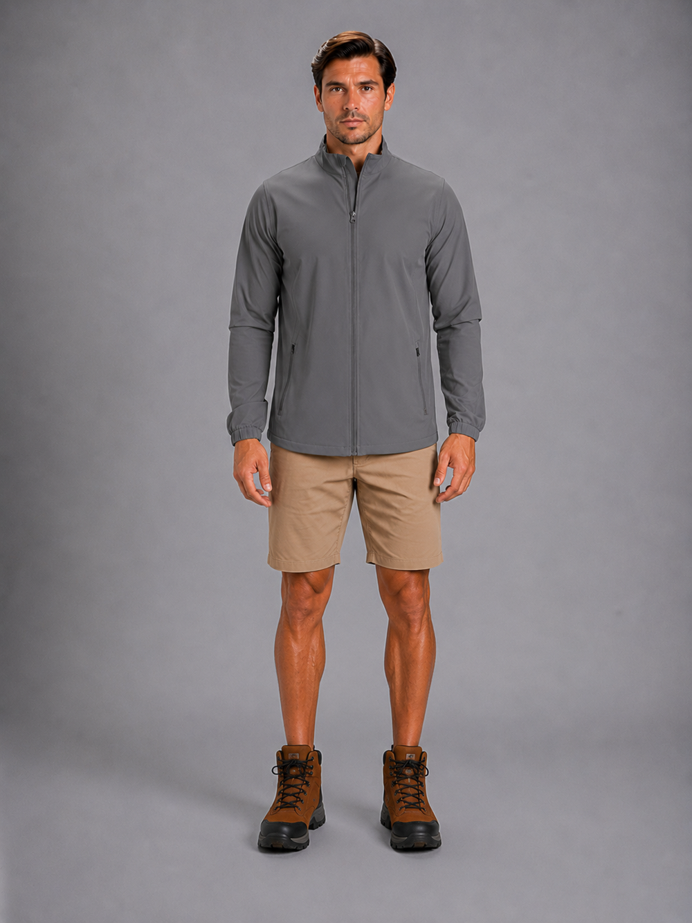 Chamarra Outdoors 9010 Gris K0100