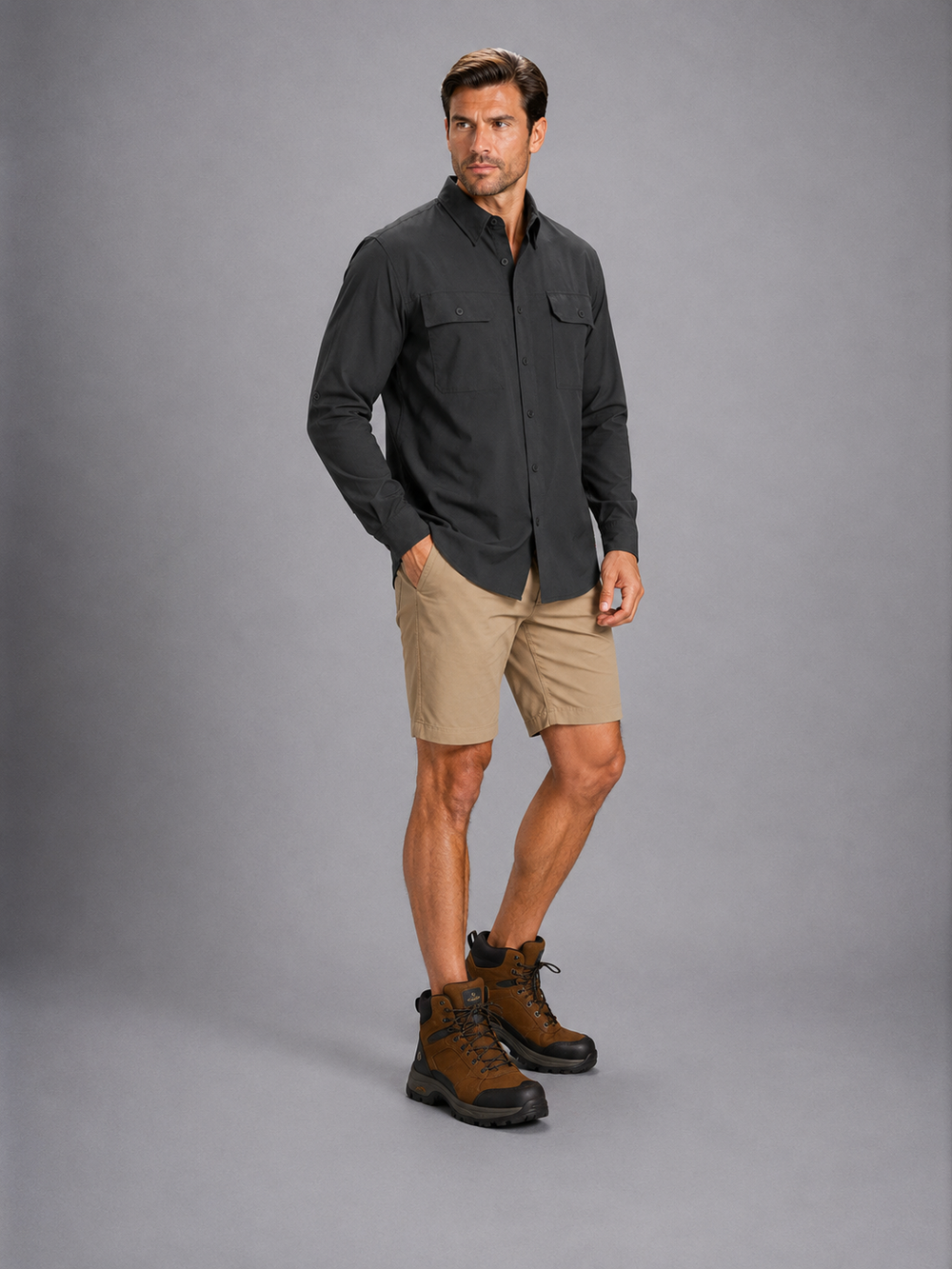 Camisa Outdoors Cabos Negro C1755