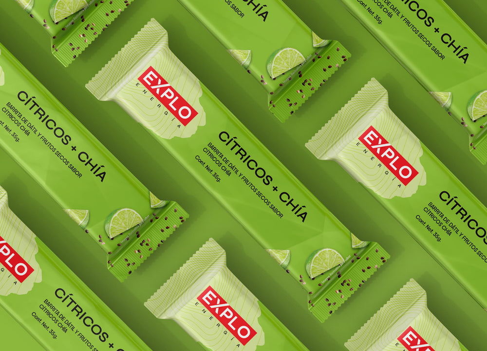 Pack 4 Barras de energía Cítricos + Chía 35g