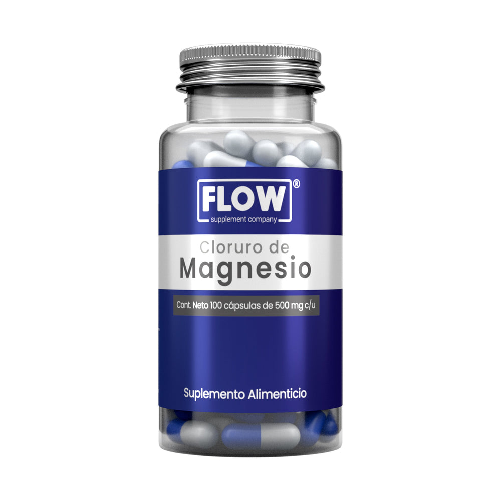 Cloruro De Magnesio + Vitamina K2 +  Vitamina D + Calcio / 100 cápsulas de 500 mg c/u