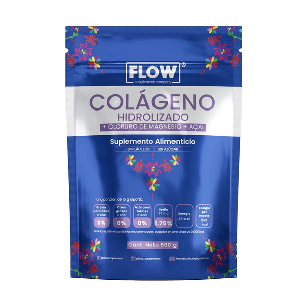 Colágeno Hidrolizado + Açaí + Cloruro de Magnesio / 500 gr