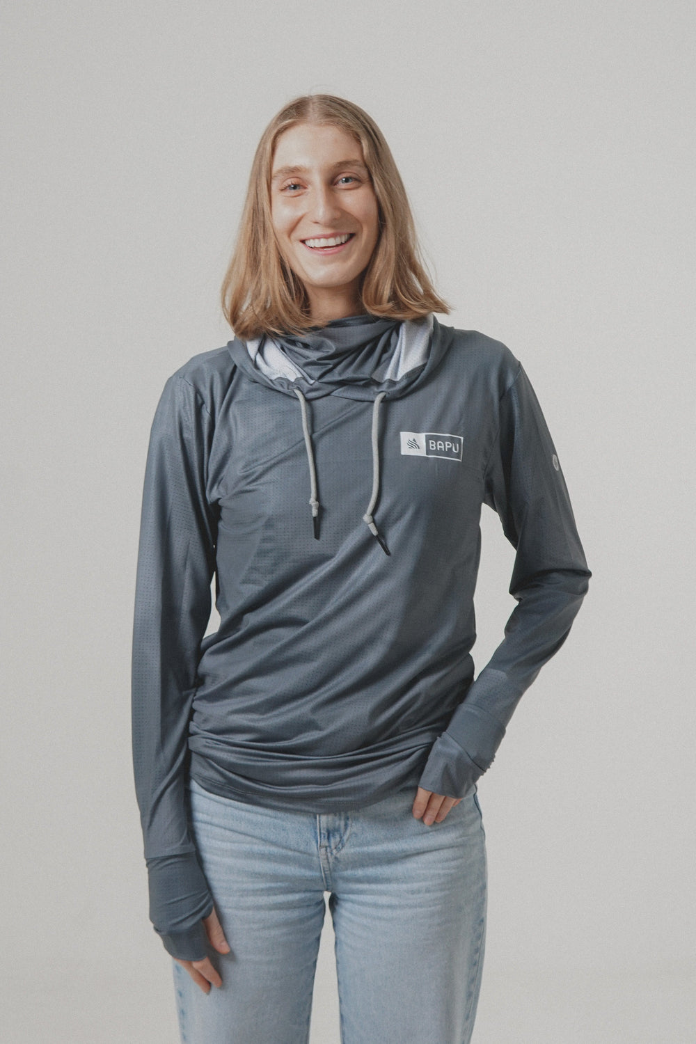 Waterman Fishing Hoodie Gris