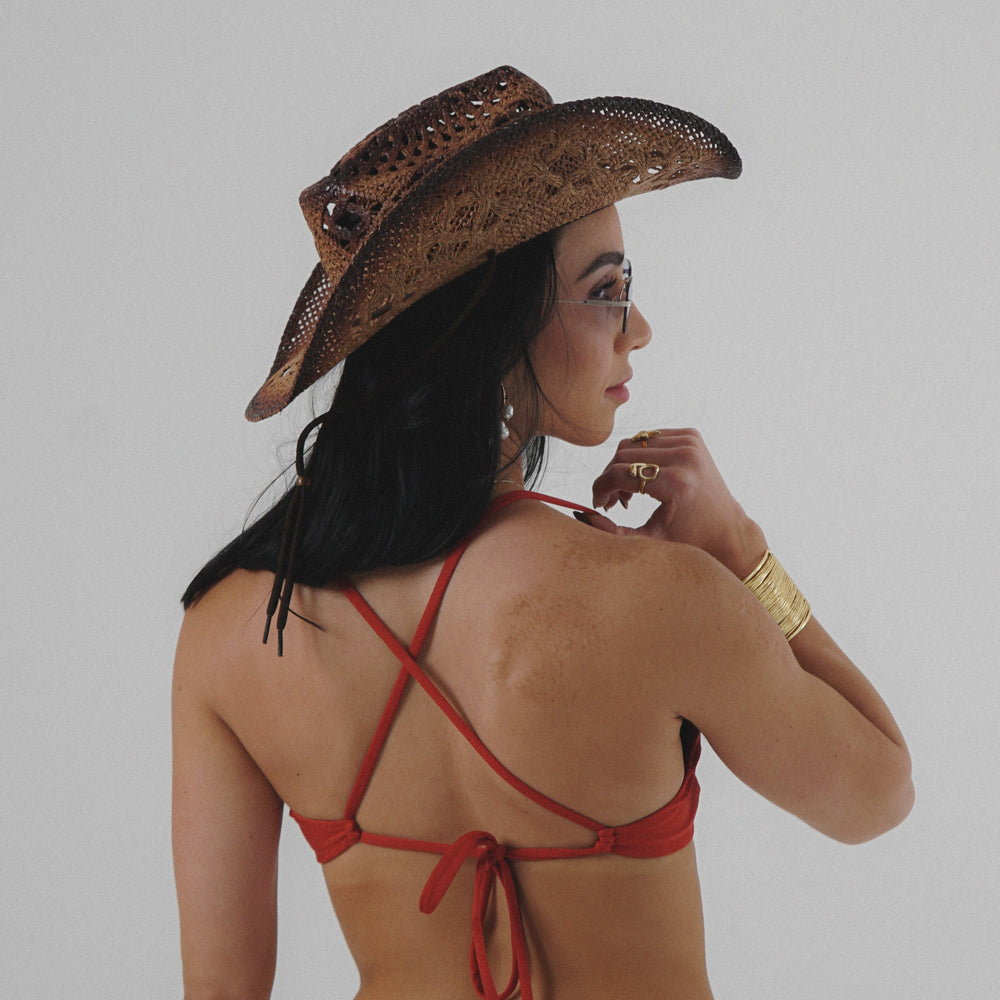 Surf Inti Rojo Bikini Top