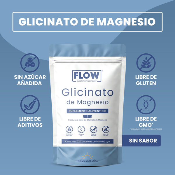 Glicinato de Magnesio | 220 cápsulas