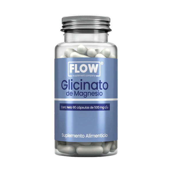 Glicinato de Magnesio / 90 cápsulas de 500 mg c/u