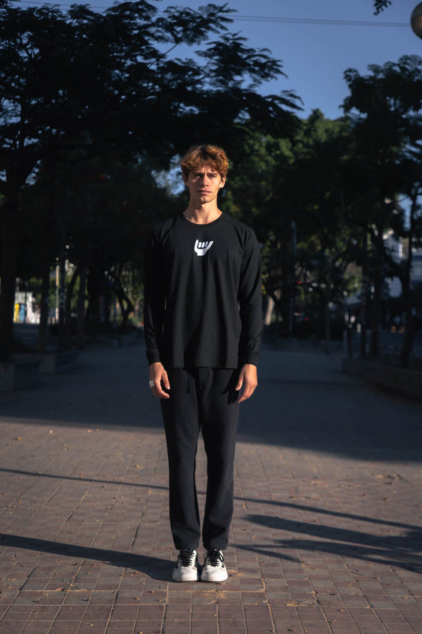 T-SHIRT SHAKA LONG SLEEVE BLACK
