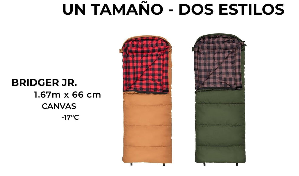 Sleeping Lil Bridger 0°F (-18°C) Junior Canvas para Niños TETON