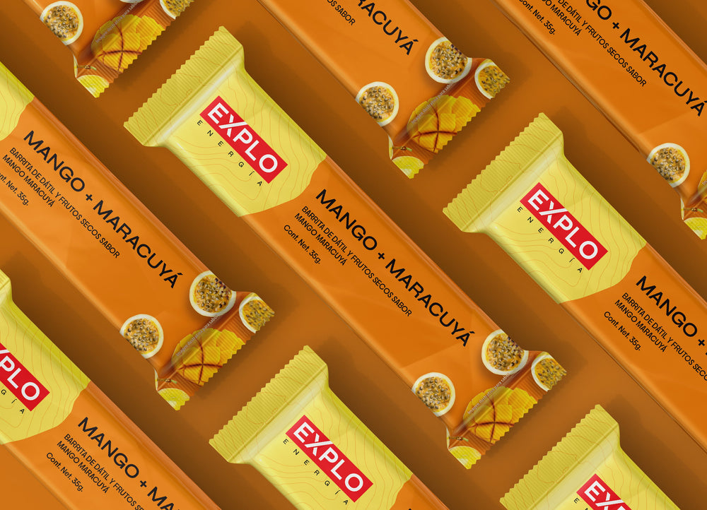 Pack 4 Barras de Energía Mango + Maracuyá 35g