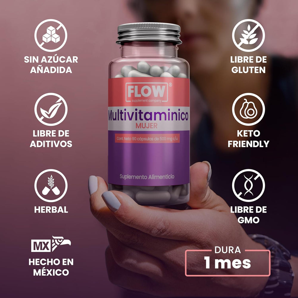 Multivitamínico Premium Mujer / 90 cápsulas de 500 mg c/u