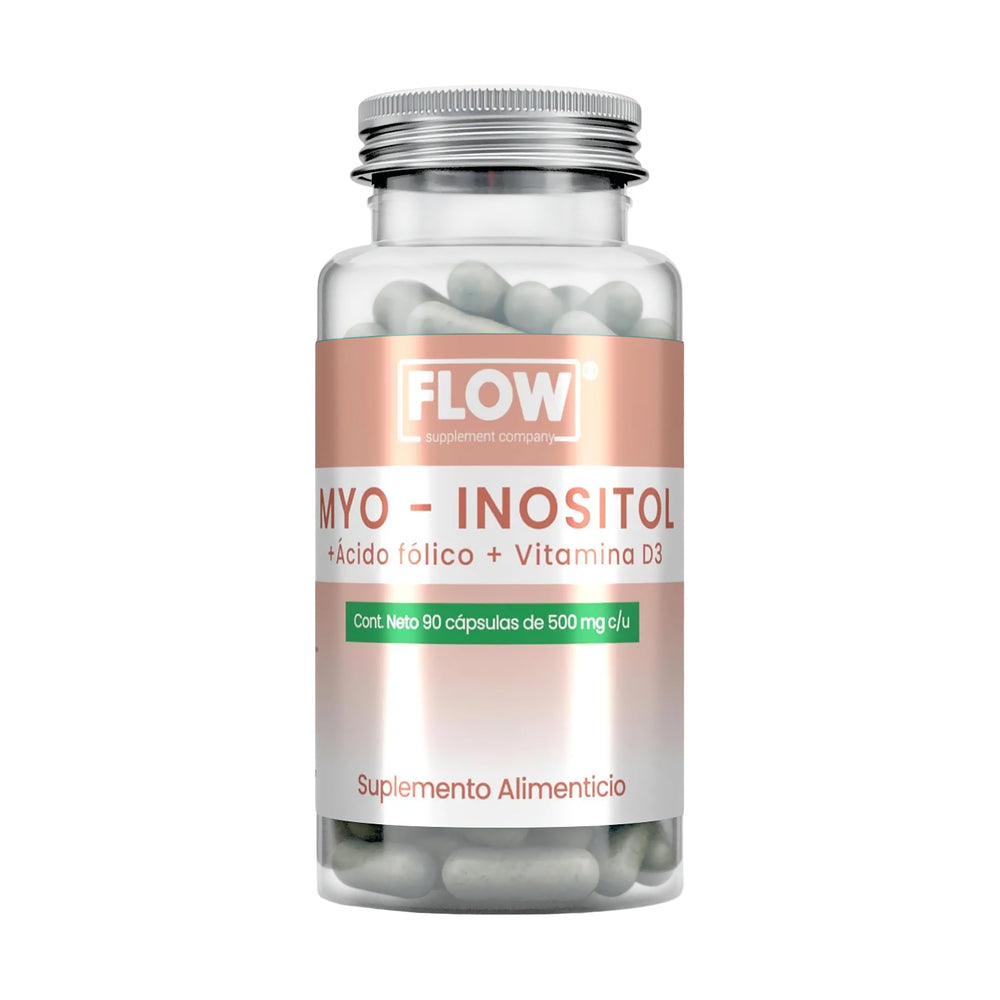 Myo Inositol + Ácido Fólico + Vitamina D3 / 90 cápsulas de 500 mg c/u