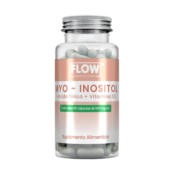 Myo Inositol + Ácido Fólico + Vitamina D3 / 90 cápsulas de 500 mg c/u