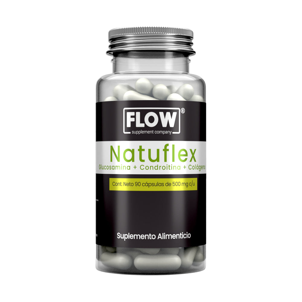 Natuflex / Glucosamina + Condroitina + Colágeno / 90 cápsulas de 500 mg c/u