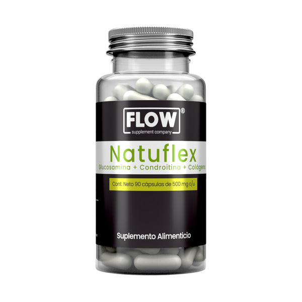 Natuflex / Glucosamina + Condroitina + Colágeno / 90 cápsulas de 500 mg c/u