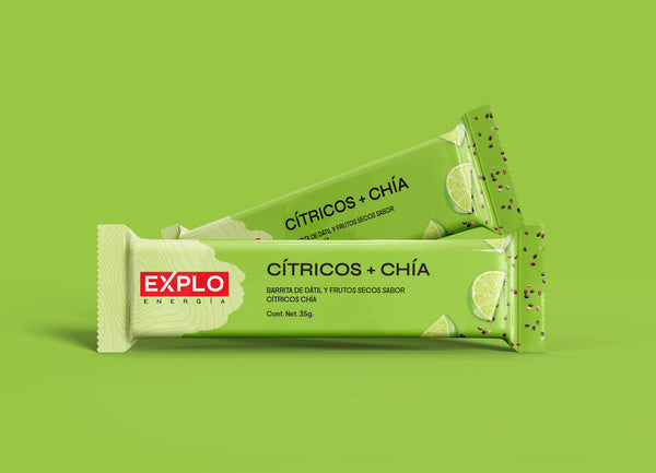 Pack 4 Barras de energía Cítricos + Chía 35g