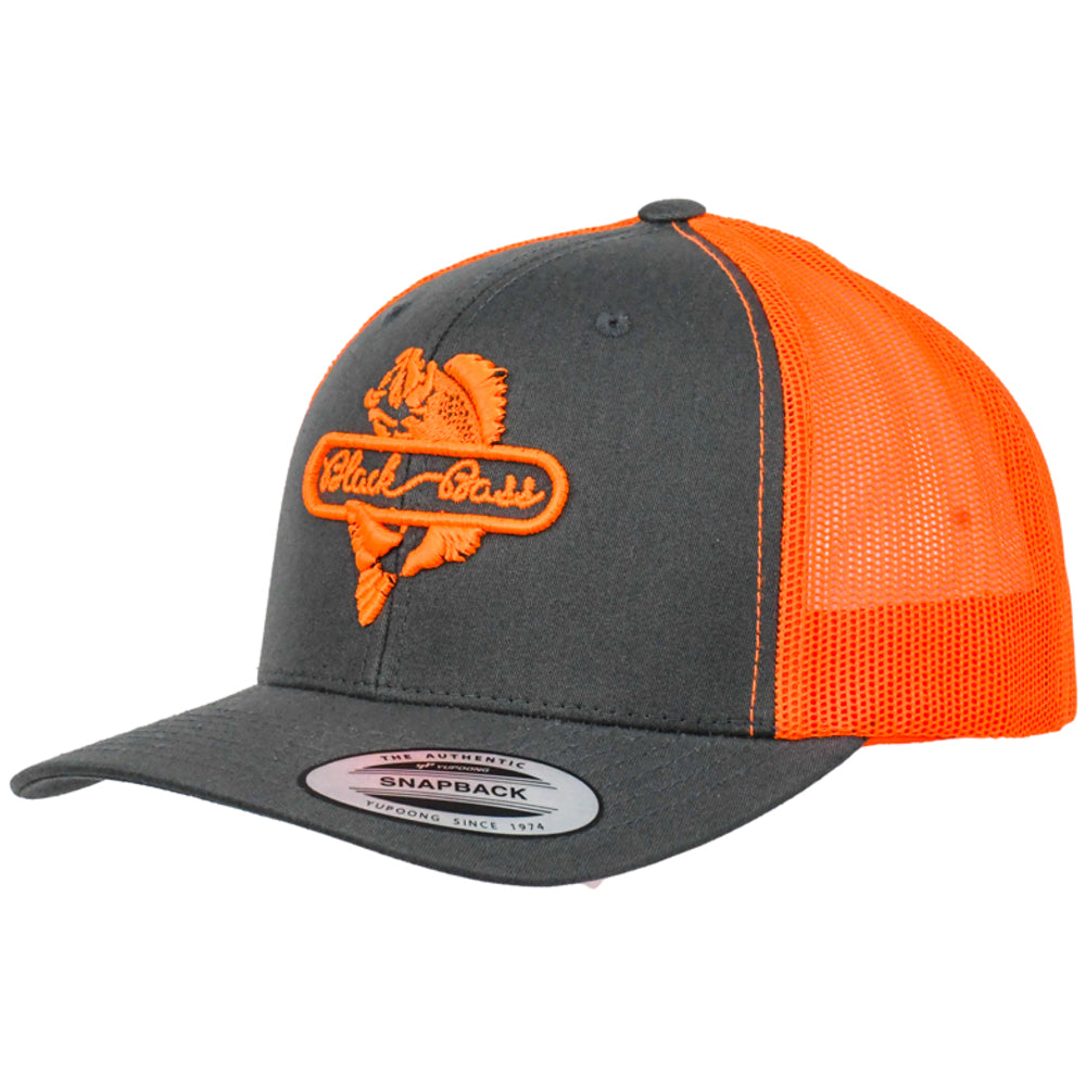 BLACK BASS Gorra Panel Snapback Charcoal/Orange 6606TCHNO-ONE