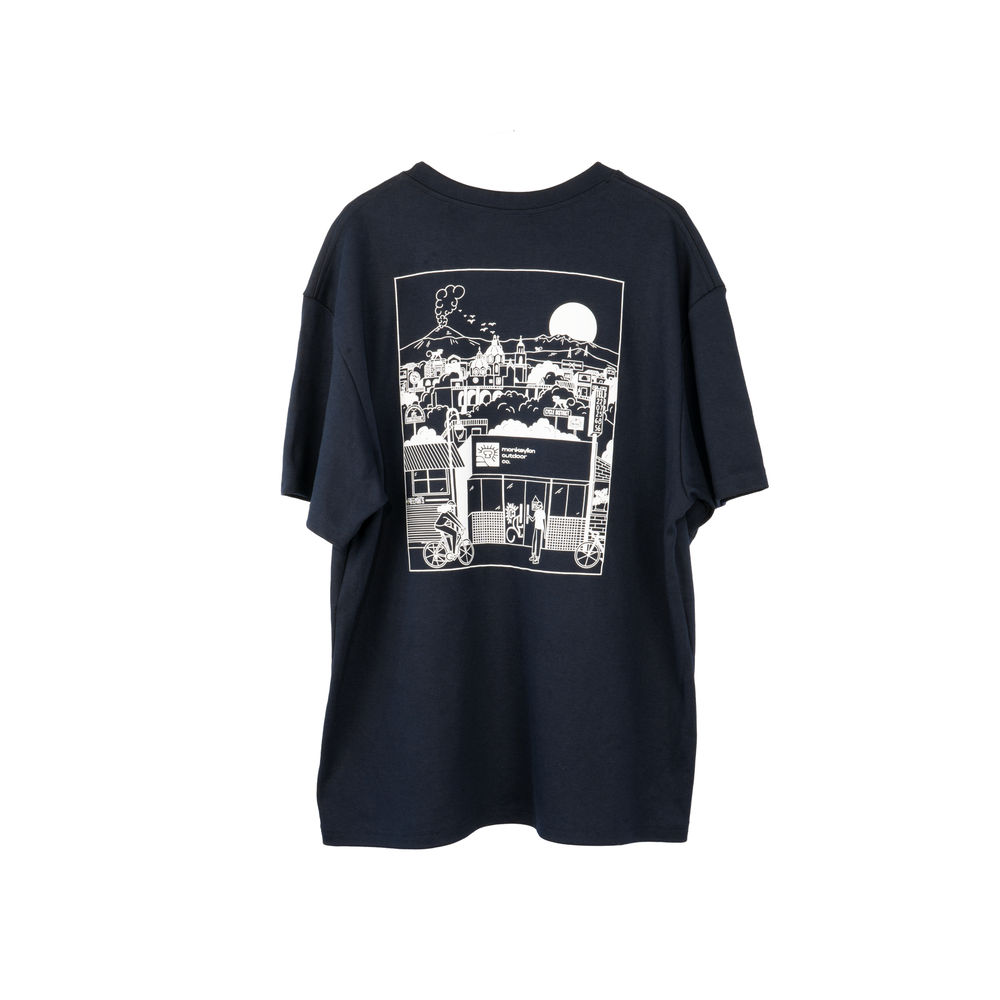 T-shirt Barrio Monkeylion - Azul Oscuro