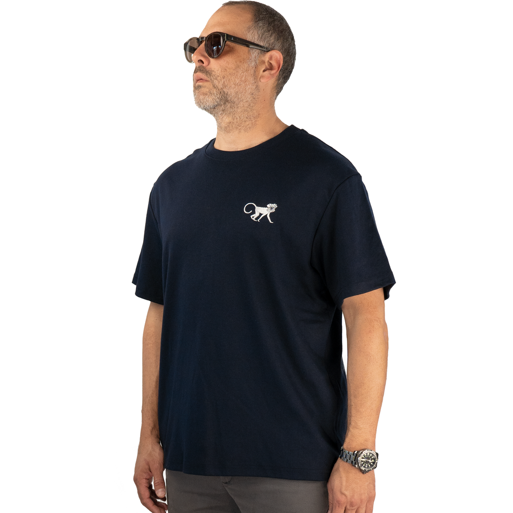 T-shirt Barrio Monkeylion - Azul Oscuro