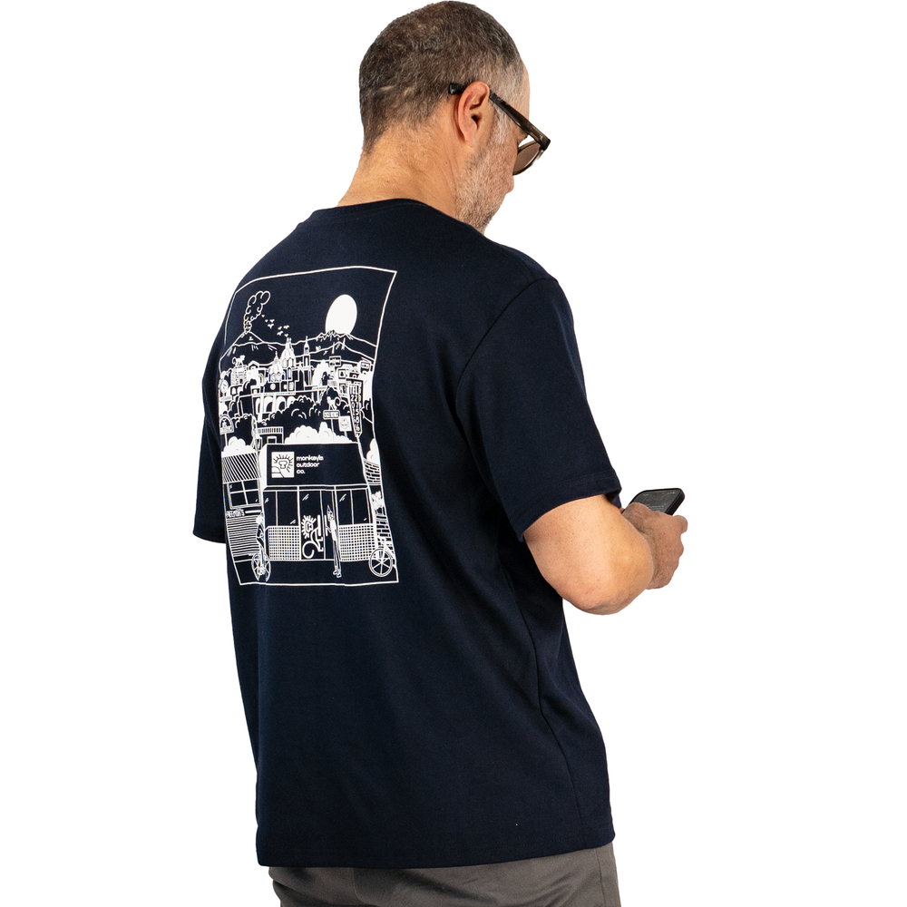 T-shirt Barrio Monkeylion - Azul Oscuro