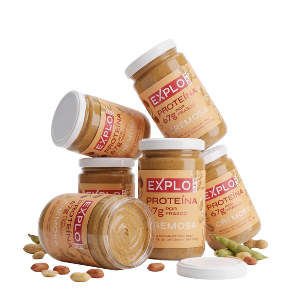 Crema de Cacahuate Cremosa con Proteína 220g