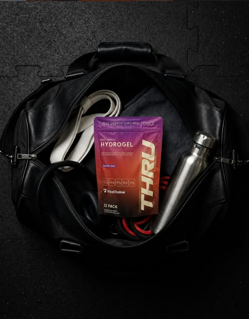 Gel Energetico THRU con Electrolitos y Cafeina