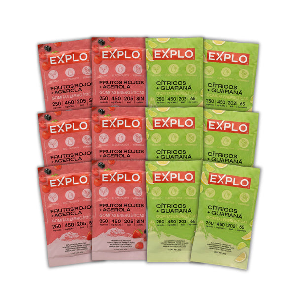 12 Pack Gomitas Energéticas mix
