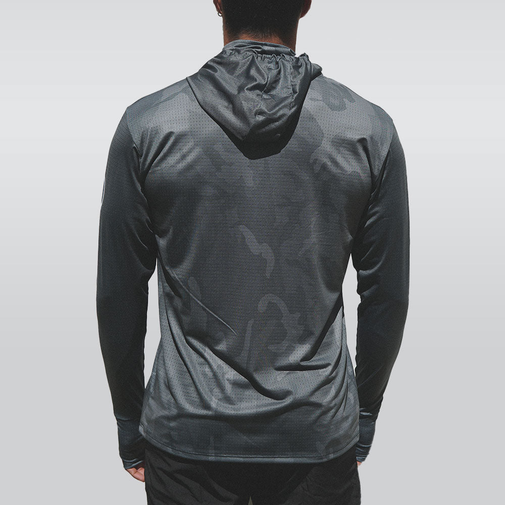 Waterman Fishing Hoodie Camo Gris