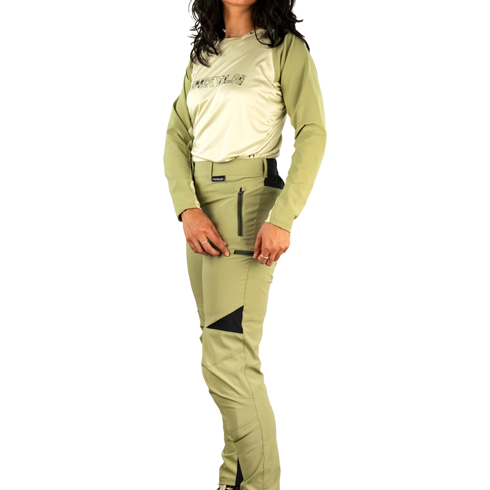 MTB Bio Pants Green - Mujer