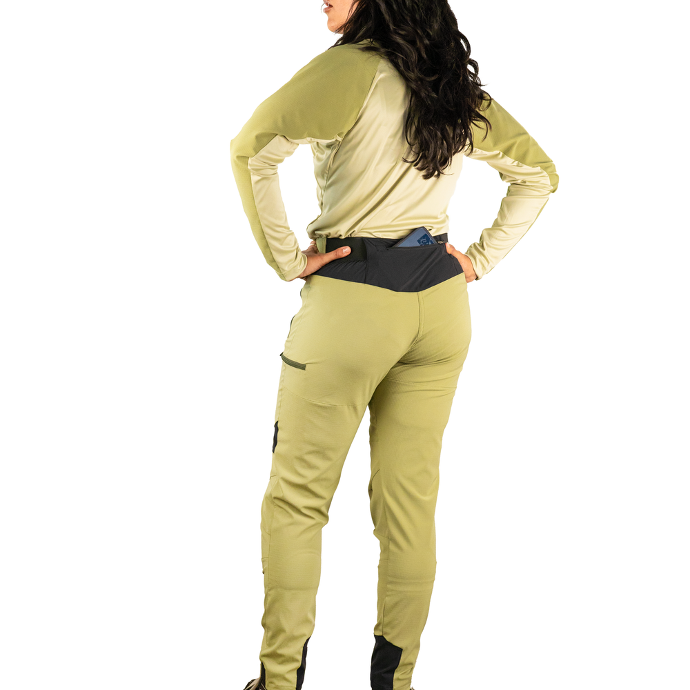 MTB Bio Pants Green - Mujer